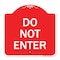 Signmission Designer Series Parking Lot Do Not Enter, Red & White Aluminum Sign, 18" x 18", RW-1818-23429 A-DES-RW-1818-23429 - alternate 1